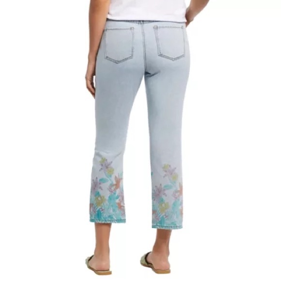 Tribal Aubrey Mid-Rise Straight Crop Jeans - Picture 2 of 8